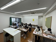 2024年10月期入学レベルチェックテストの様子