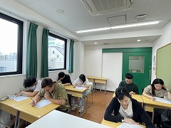 2024年10月期入学レベルチェックテストの様子