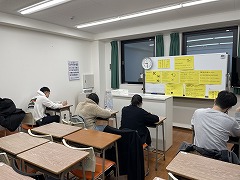 2025年1月期入学レベルチェックテストの様子