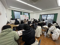 2025年1月期入学レベルチェックテストの様子