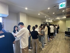 2025年7月期入学式の様子