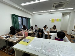 2025年10月期入学レベルチェックテストの様子