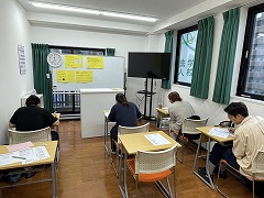 2025年10月期入学レベルチェックテストの様子