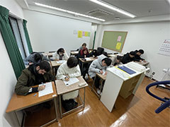 2026年1月期入学レベルチェックテストの様子