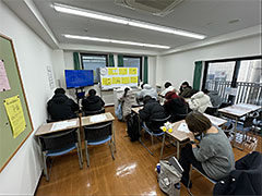 2026年1月期入学レベルチェックテストの様子