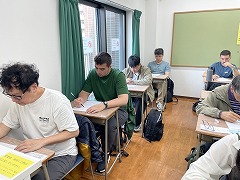 2026年4月期入学レベルチェックテストの様子