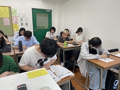 2026年4月期入学レベルチェックテストの様子