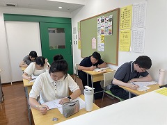 2026年4月期入学レベルチェックテストの様子